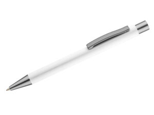 Stylo publicitaire GOMA avec finition soft touch, personnalisable avec logo.