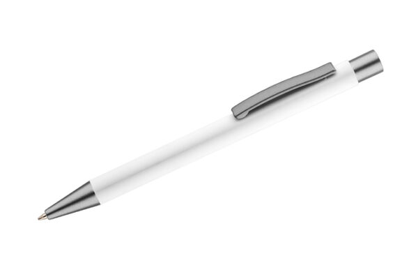 Stylo publicitaire GOMA avec finition soft touch, personnalisable avec logo.