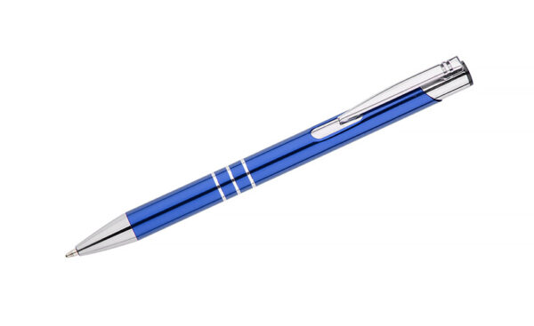 Stylo aluminium durable rKALIPSO avec finition chromée, personnalisable avec logo.