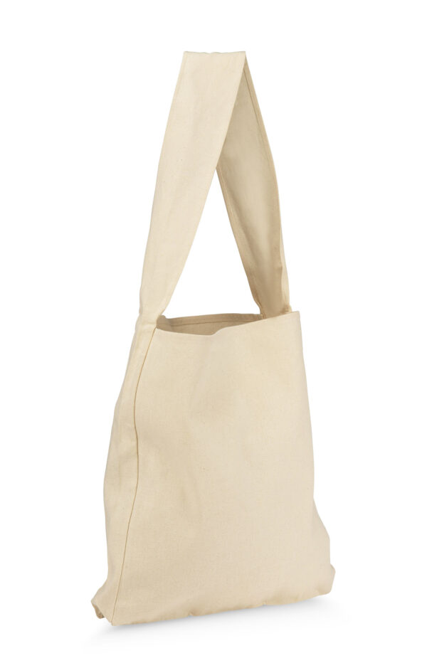 Sac ARPO En Coton 200 G Personnalisé. Sac ARPO en coton 200 g/m² beige, anse longue, logo imprimé.