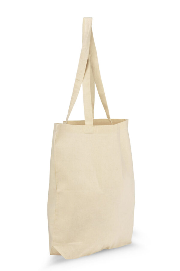 Sac coton publicitaire TOBI 140 g en beige, personnalisable avec logo.