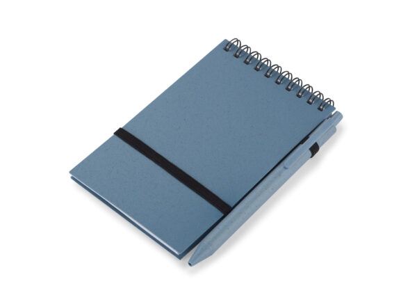 Carnet Promotionnel A6 TRESA avec Stylo, design écologique personnalisable avec logo.