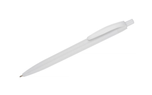 Stylo BASIC personnalisé avec logo en ABS recyclé, disponible en 6 couleurs, impression sur corps, recharge X20 remplaçable.