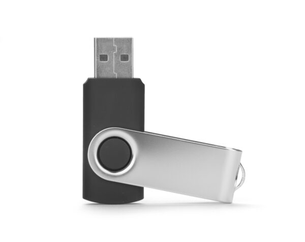 Clé USB TWISTER 4 GB personnalisable avec logo, capuchon pivotant, idéale pour communication B2B.